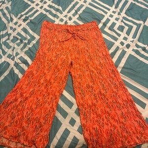 Women's Printed Wide-Leg Pants